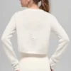 Wollen kasjmier New Class kort vest - Ivoor
