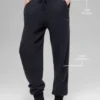 Wool Cashmere High-Waist New Class Jogger - Zwart