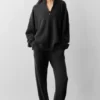 Wool Cashmere New Class 1/4 Zip-trui - Zwart