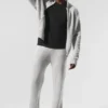 Wool Cashmere New Class Hoodie met volledige ritssluiting - Pearl Grey Heather