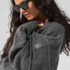 Wool Cashmere New Class Hoodie met volledige ritssluiting - Platinum Grey