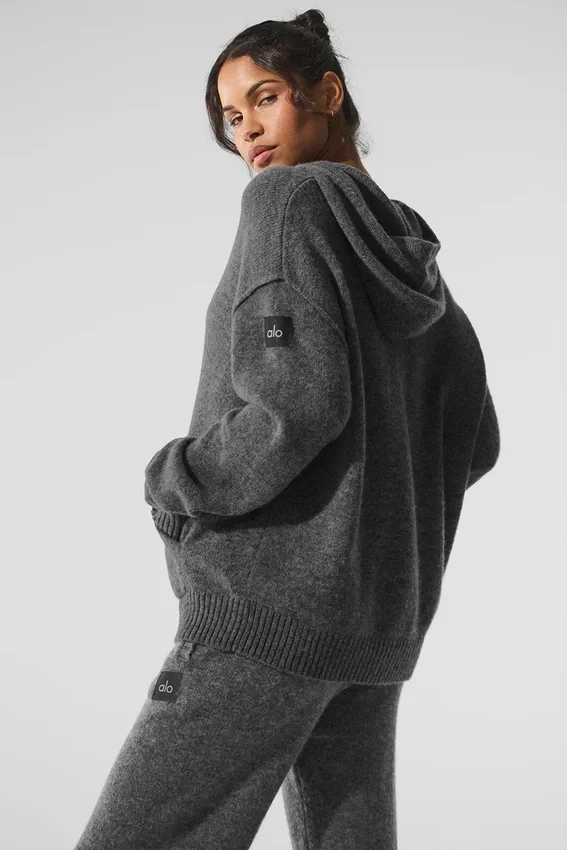 Wool Cashmere New Class Hoodie - Platinum Grey