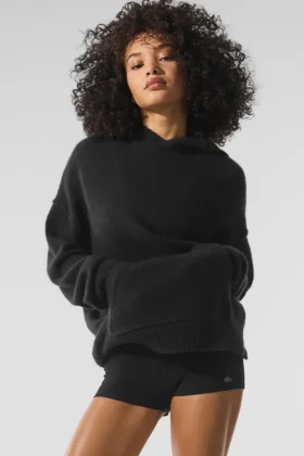 Wool Cashmere New Class Hoodie - Zwart