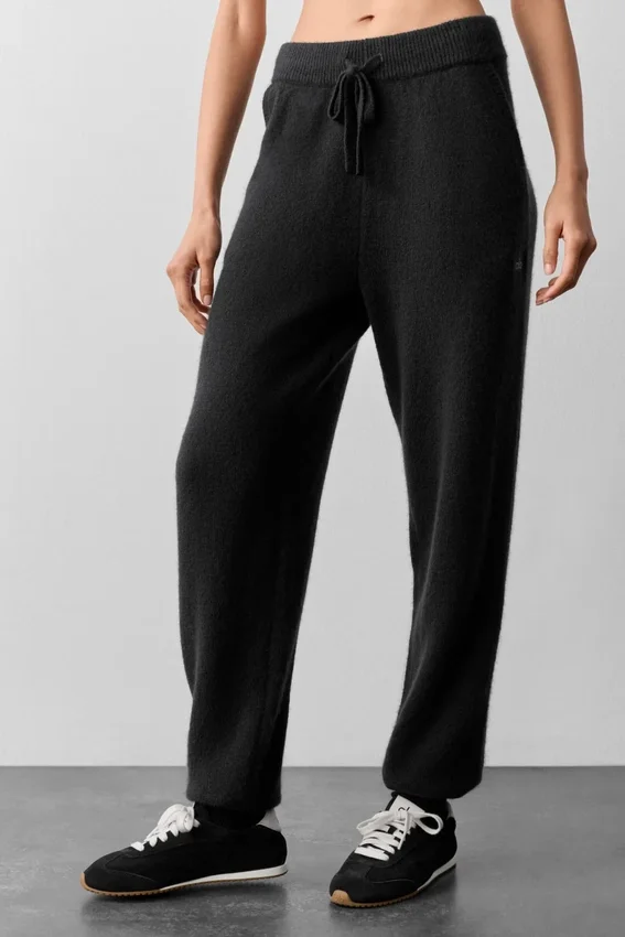 Wool Cashmere New Class Joggingbroeken - Zwart