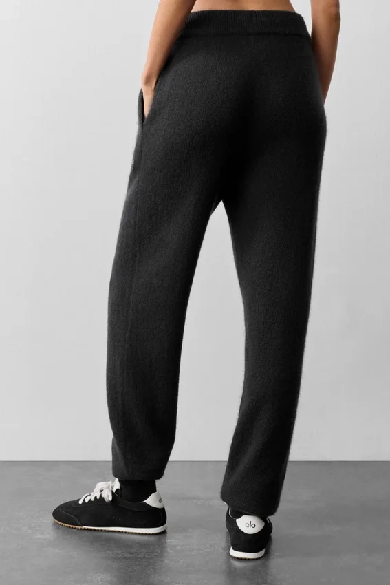 Wool Cashmere New Class Joggingbroeken - Zwart