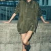 Work It Bomber - Groen olijfgroen