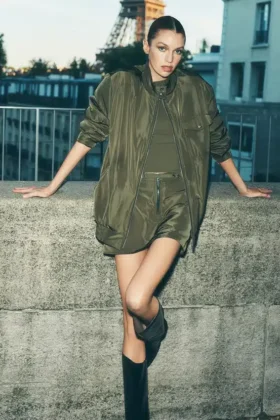 Work It Bomber - Groen olijfgroen