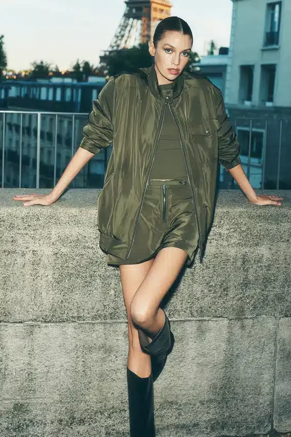 Work It Bomber - Groen olijfgroen