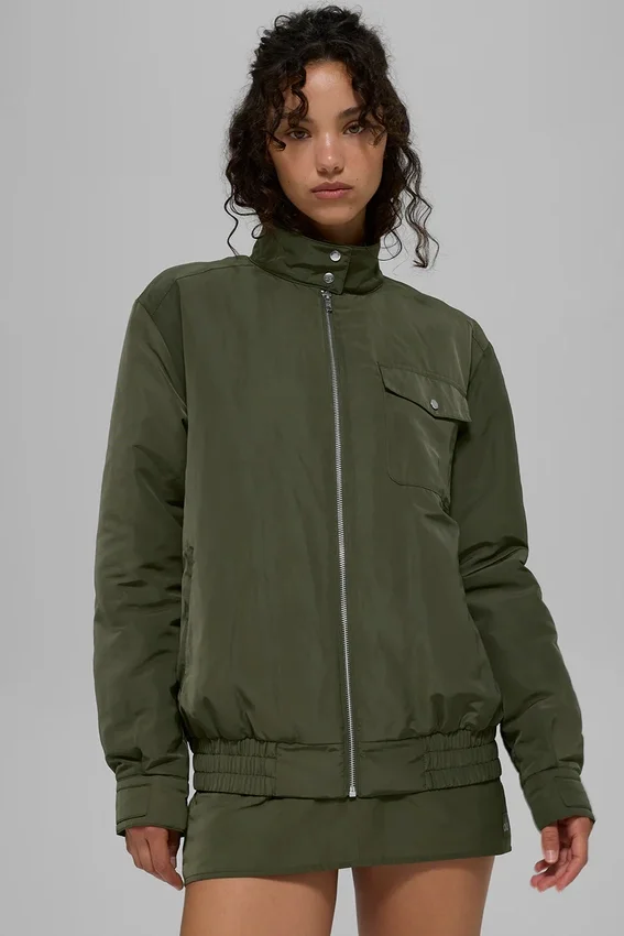 Work It Bomber - Groen olijfgroen