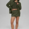 Work It-minirok – Olijfgroen