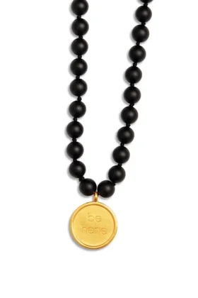 Zwarte onyx mala-ketting