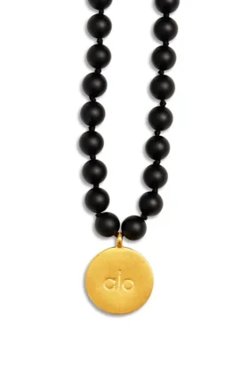 Zwarte onyx mala-ketting