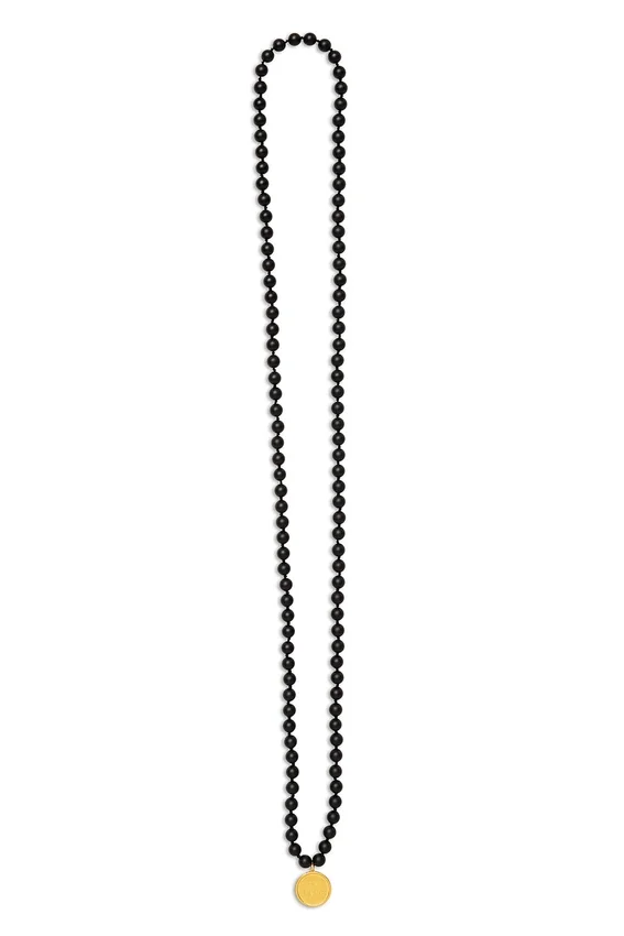 Zwarte onyx mala-ketting